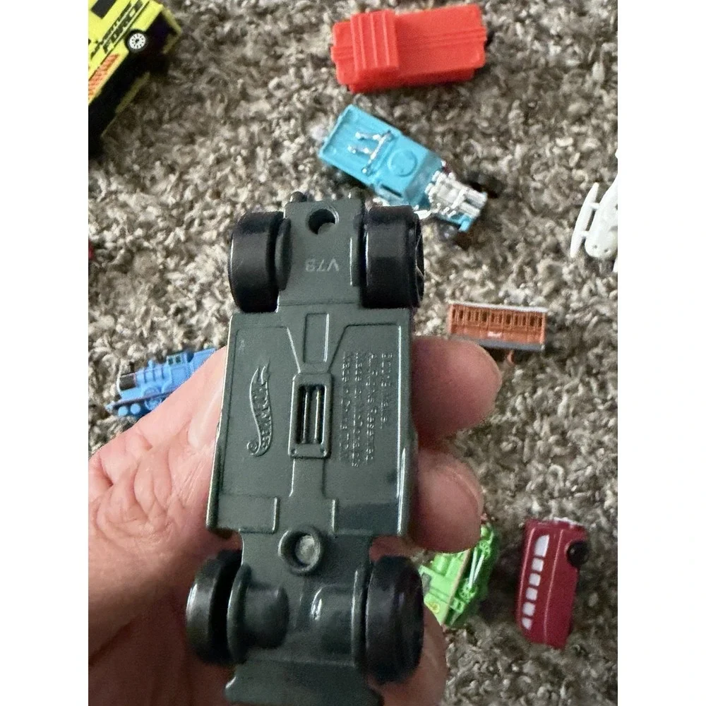 Small Toy Cars Plastic Train Figures Lot